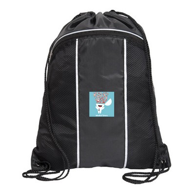 Surf Drawstring Backpack with Pocket